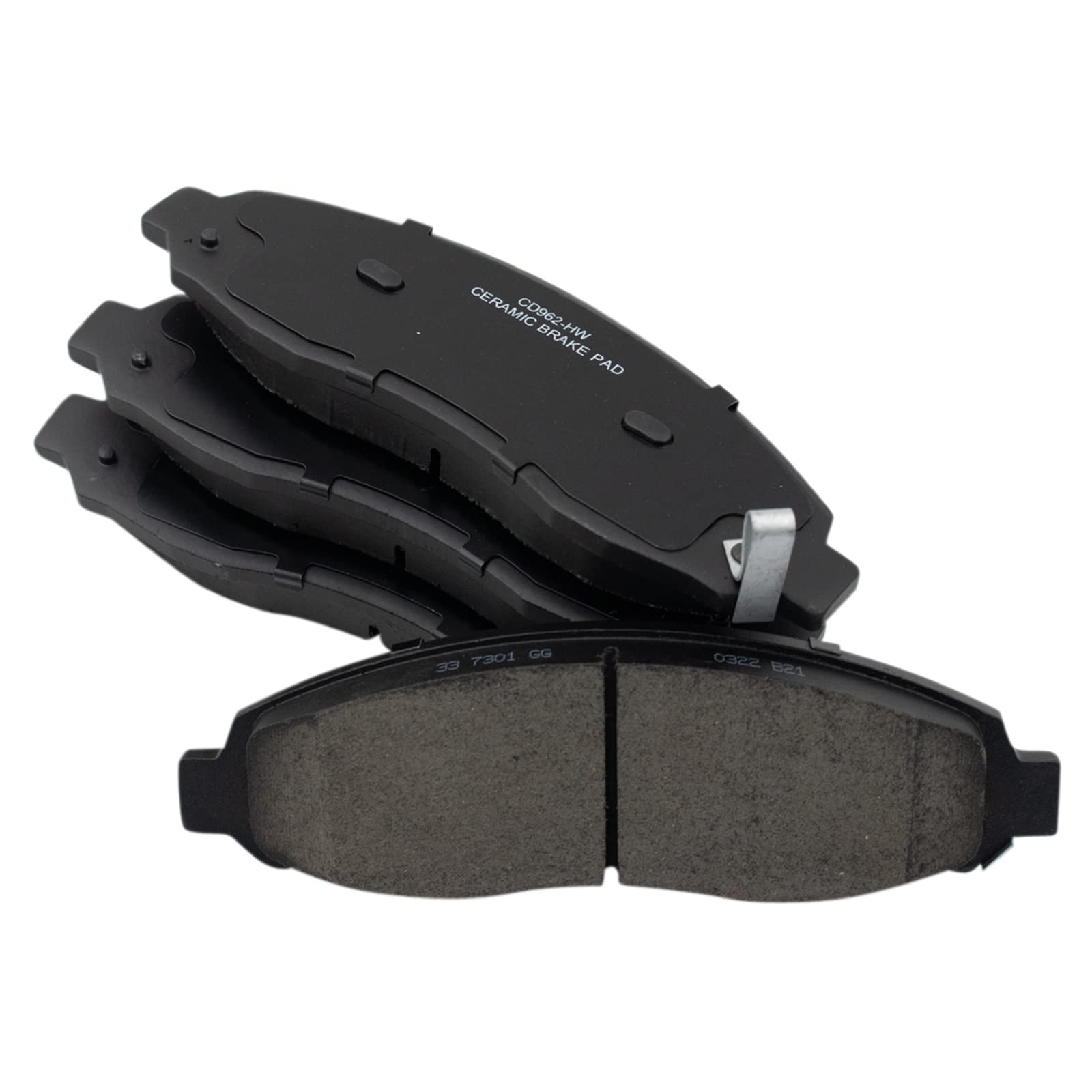 Trq Front Brake Pads Ceramic Compatible With 2003-2004 Dodge Dakota