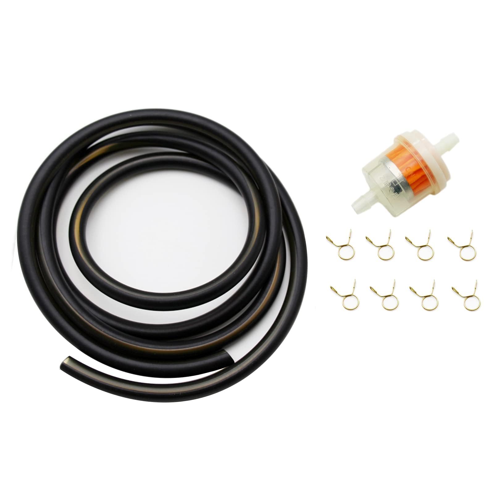 Pro Bat 0.2''X59'' (5Mmx1.5M) Motorcycle Fuel Line Tube Oil Gas Line Petrol Hose For Atv Dirt Bike Go Kart Moped Pocket Bike Mos