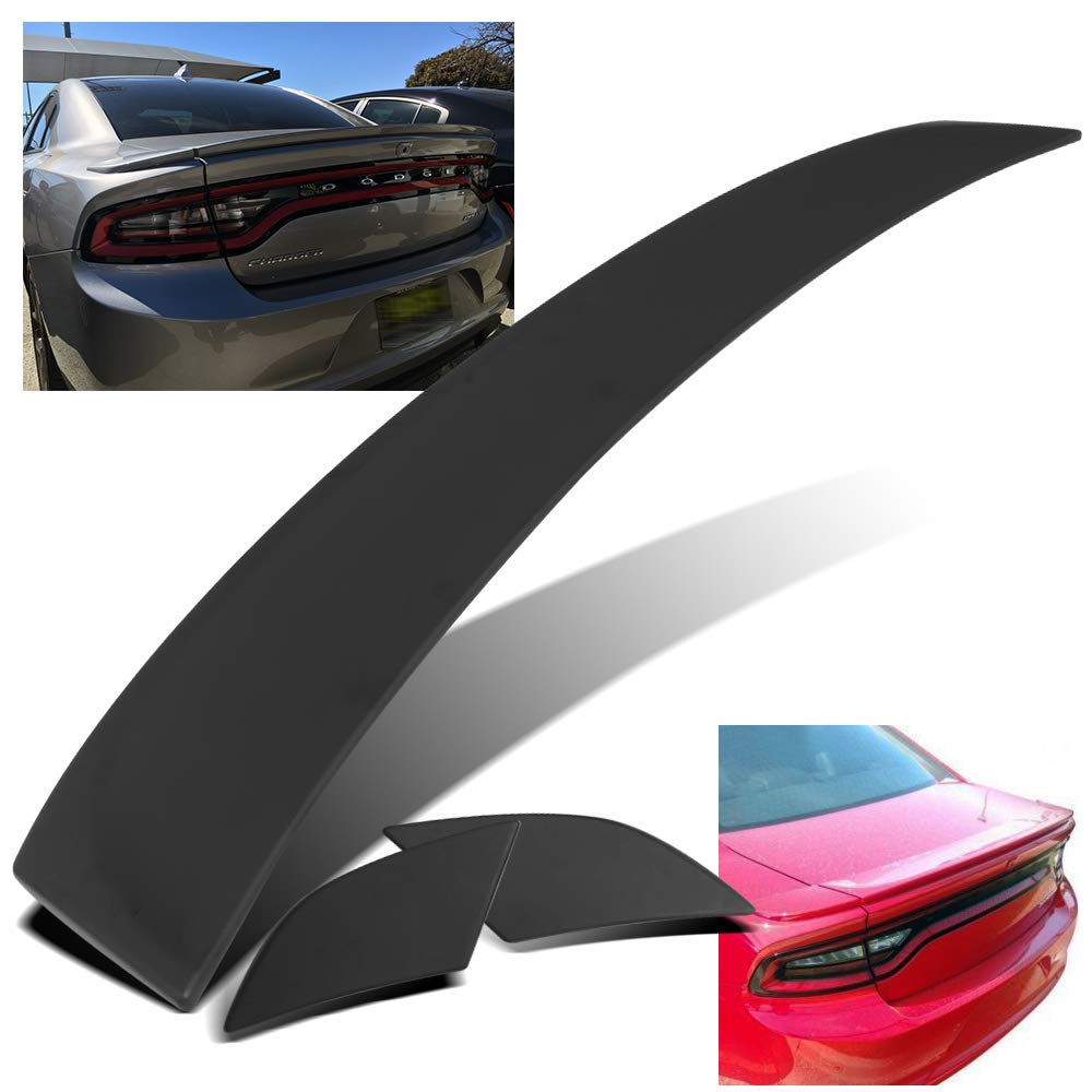 Modifystreet For 11-18 Charger 3Pc Factory Style Flush Mount Rear Trunk Spoiler Wing