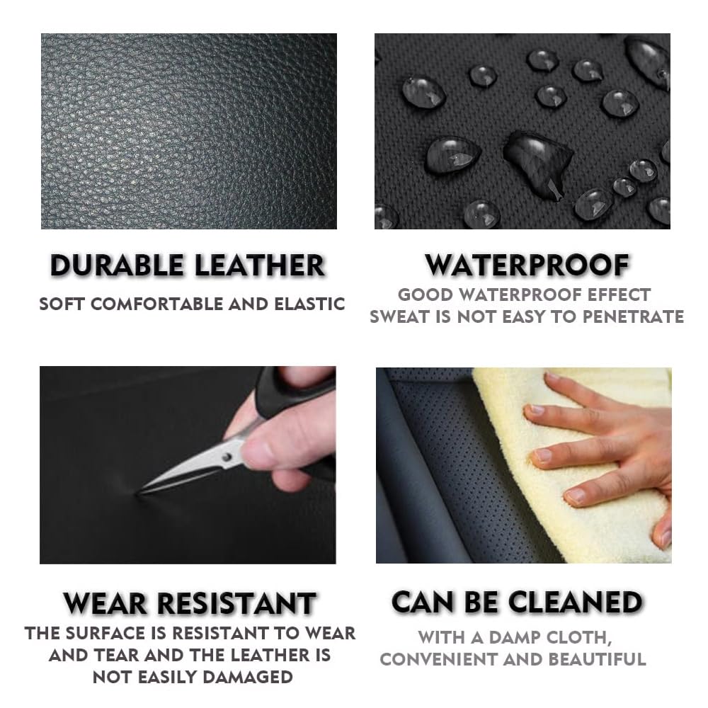 Pit66 Center Console Lid Armrest Cover Replacement Compatible With Dodge 2002-2008 Ram 1500 2500 3500 Leather Black