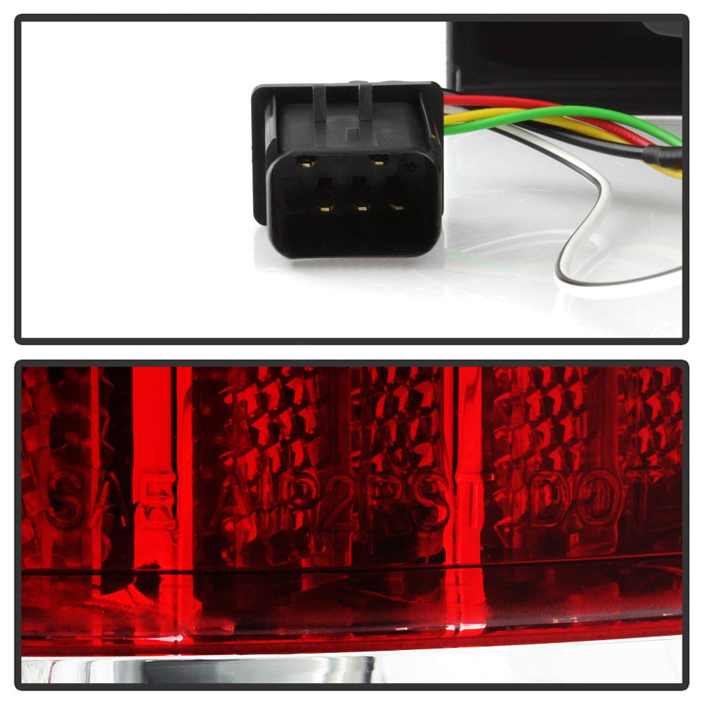 Acanii - For Red 2002-2006 Dodge Ram 1500 03-06 Ram 2500 3500 Led Bar Tail Lights Brake Lamps