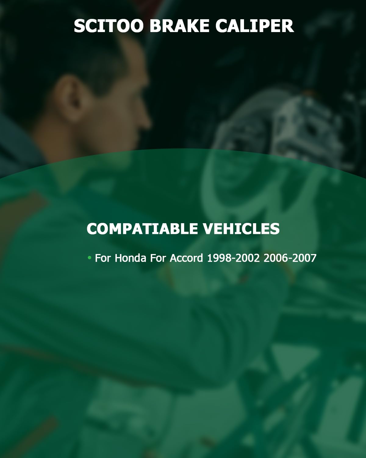 Scitoo Rear Left+Right Brake Calipers With Bracket 19-B2068 19-B2069 Compatible For Honda For Accord 1998-2007