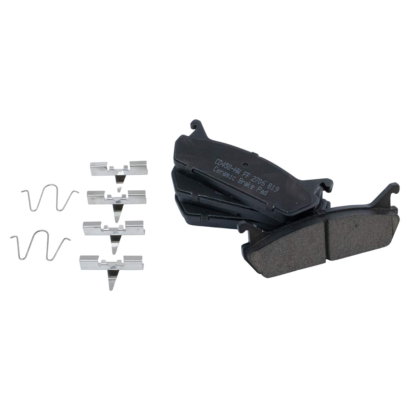 TRQ Rear Brake Pads Ceramic Compatible with 1991-1996 Ford Escort 1990-1993 Mazda Miata 1990-1995 Protege Mercury Tracer