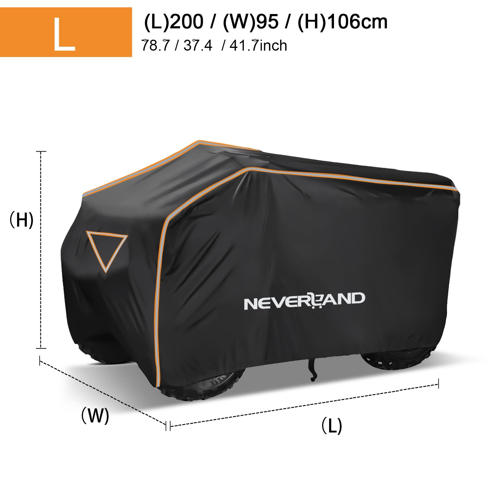 Neverland Atv Cover Waterproof Outdoor Heavy Duty Atv Covers Dustproof Anti-Uv 4 Wheeler Cover All Weather Protection Four Wheel