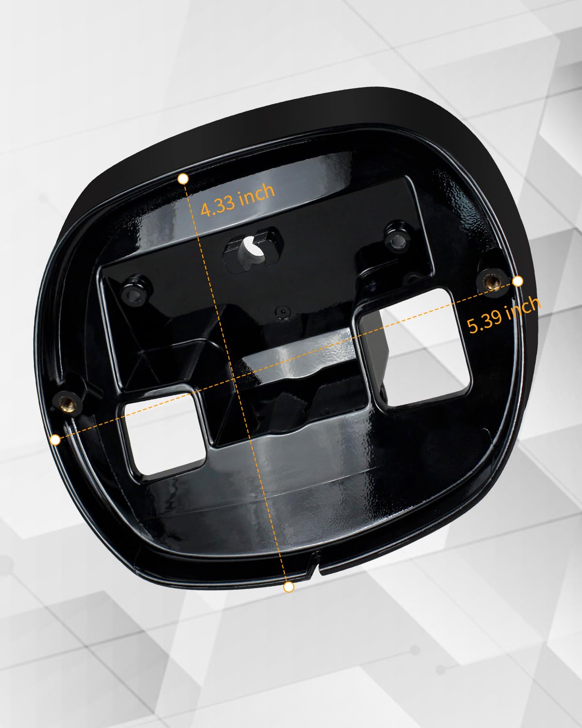 QUASCO Black Tail Light Base Plate, Taillight Baseplate Compatible with Harley Sportster Dyna Road King Electra Glide Ultra Clas