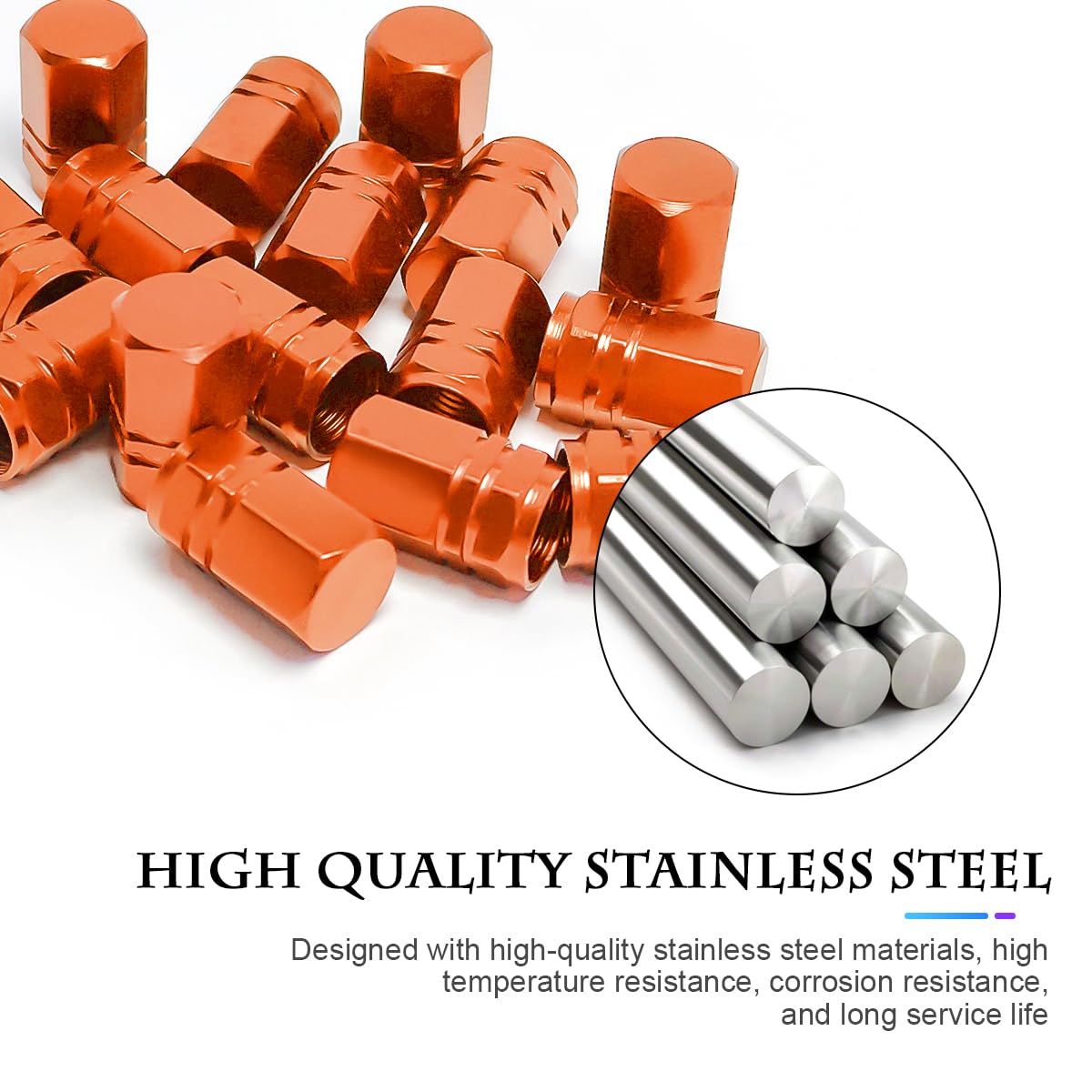 Fekey&Jf 16 Pcs Car Tire Valve Stem Caps, Waterproof Airtight Car Wheel Tire Valve Stem Covers Universal For Cars, Bicycles, Tru