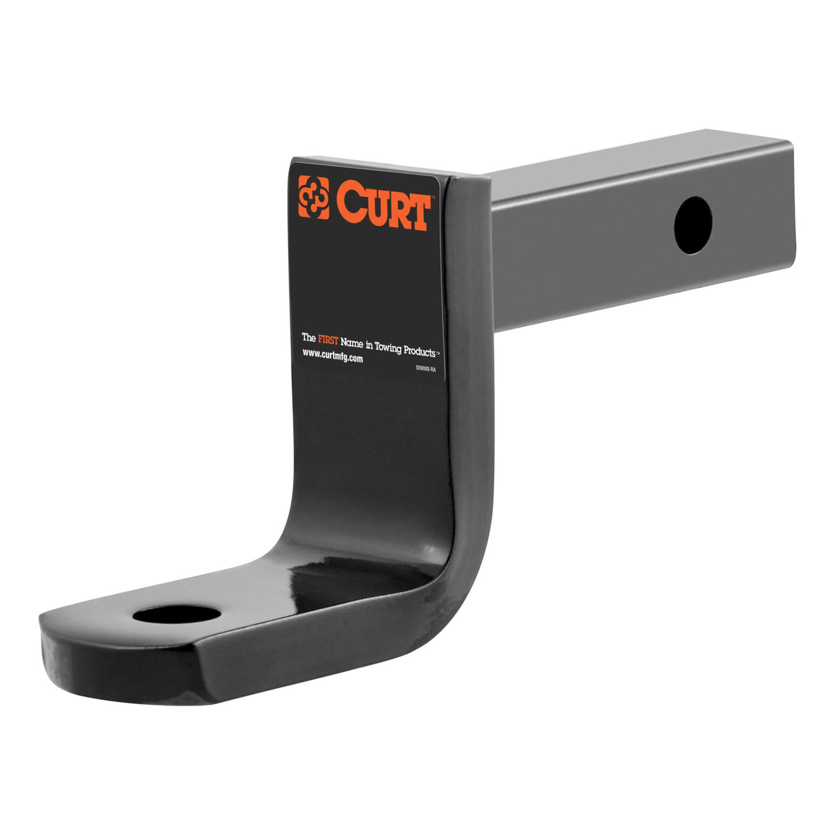 Curt 45017 Class 2 Trailer Hitch Ball Mount, Fits 1-1/4-Inch Receiver, 3,500 Lbs, 3/4-Inch Hole, 3-1/4-Inch Drop, 2-5/8-Inch Ris