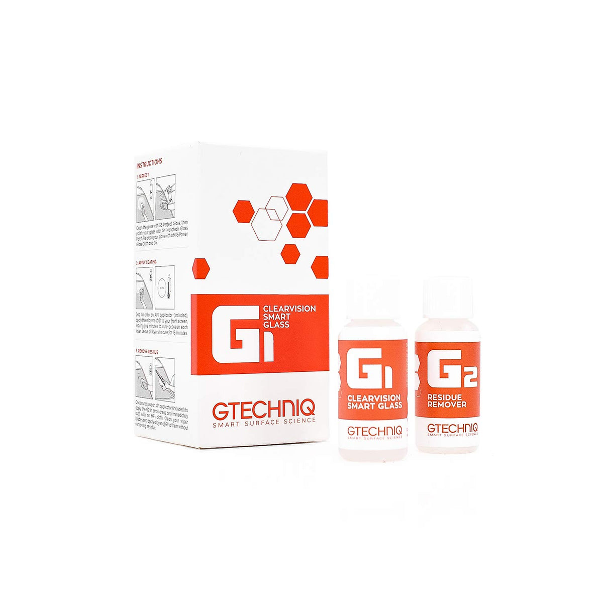 Gtechniq - G1 Clearvision Smart Glass - Improve Wet Weather Visibility; Durable Hydrophobic Coating; Chemically Bonds To Glass; 