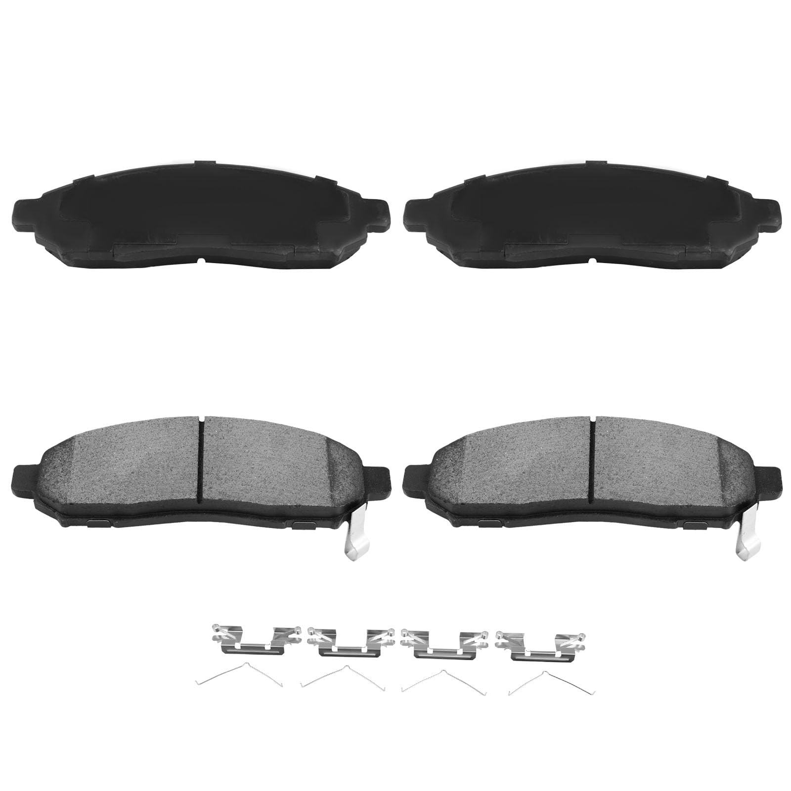 Automuto 4Pcs Front Ceramic Disc Brake Pads Set D1548 For Chevrolet City Express 2015-2018,For Nissan Leaf 2011-2015,For Nissan