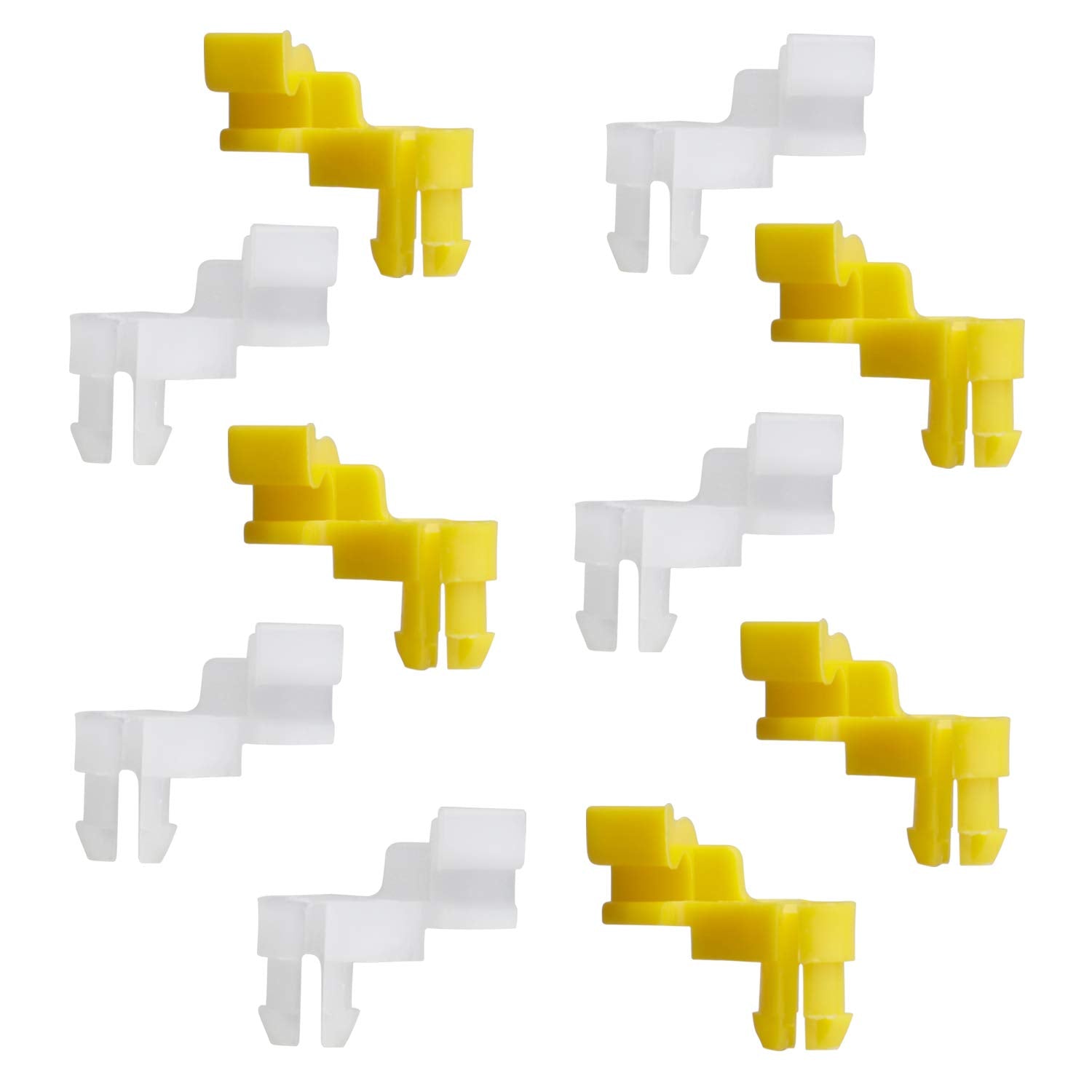 HERCOO Tailgate Handle Door Lock Rod Clips Left Right Driver Passenger Side Yellow White 5mm Rod Size for 69293-12030 69293-1204