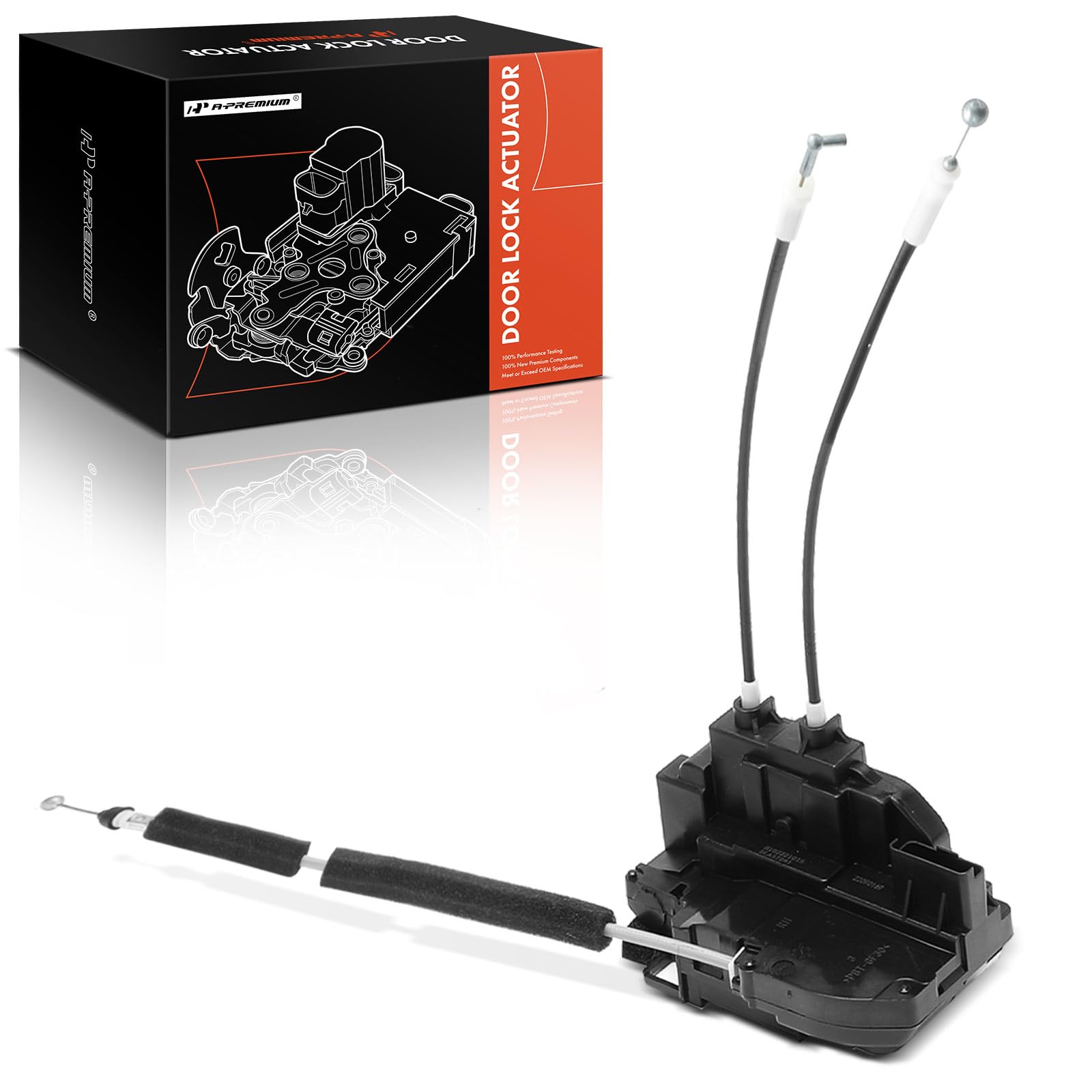 A-Premium Door Lock Latch Actuator Compatible with Nissan Vehicles - Versa 2007-2010 Sedan, Versa 2007-2011 Hatchback - Front Right Passenger Side, 4 Pins, Replace# 80500-EL010, 80500-EL01B