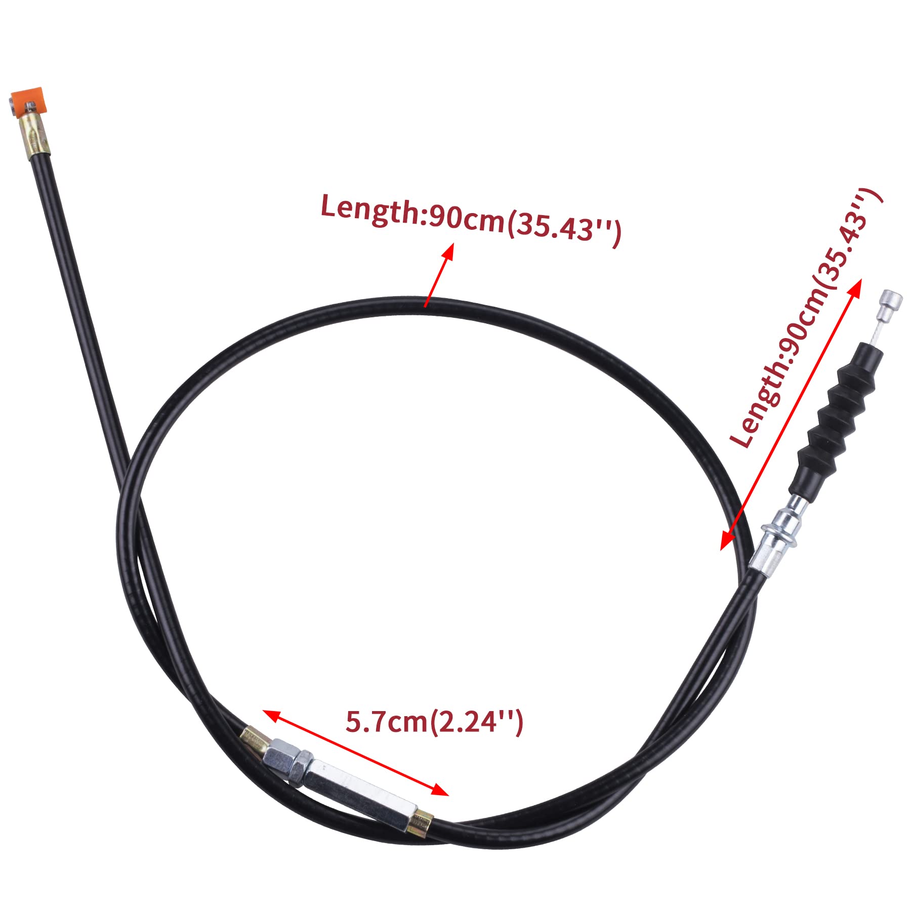 Cncmotok 7/8'' Handlebar Left Clutch Lever And 39' Clutch Cable With Adjuster Compatible With 50Cc 70Cc 90Cc 110 Cc 125Cc Ssr Apollo Dirt Pit Bikes