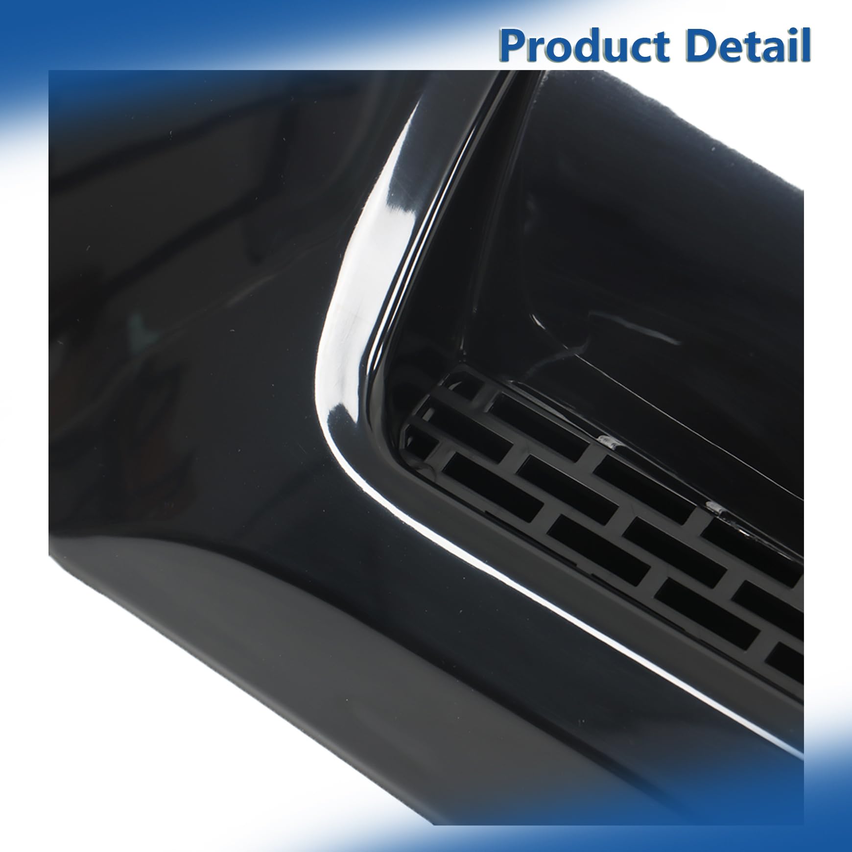 Silscvtt Front Bumper Grille Matte Black and Hood Bulge Molding Glossy Black Honeycomb Style Replacement for Toyota Tundra 2014-