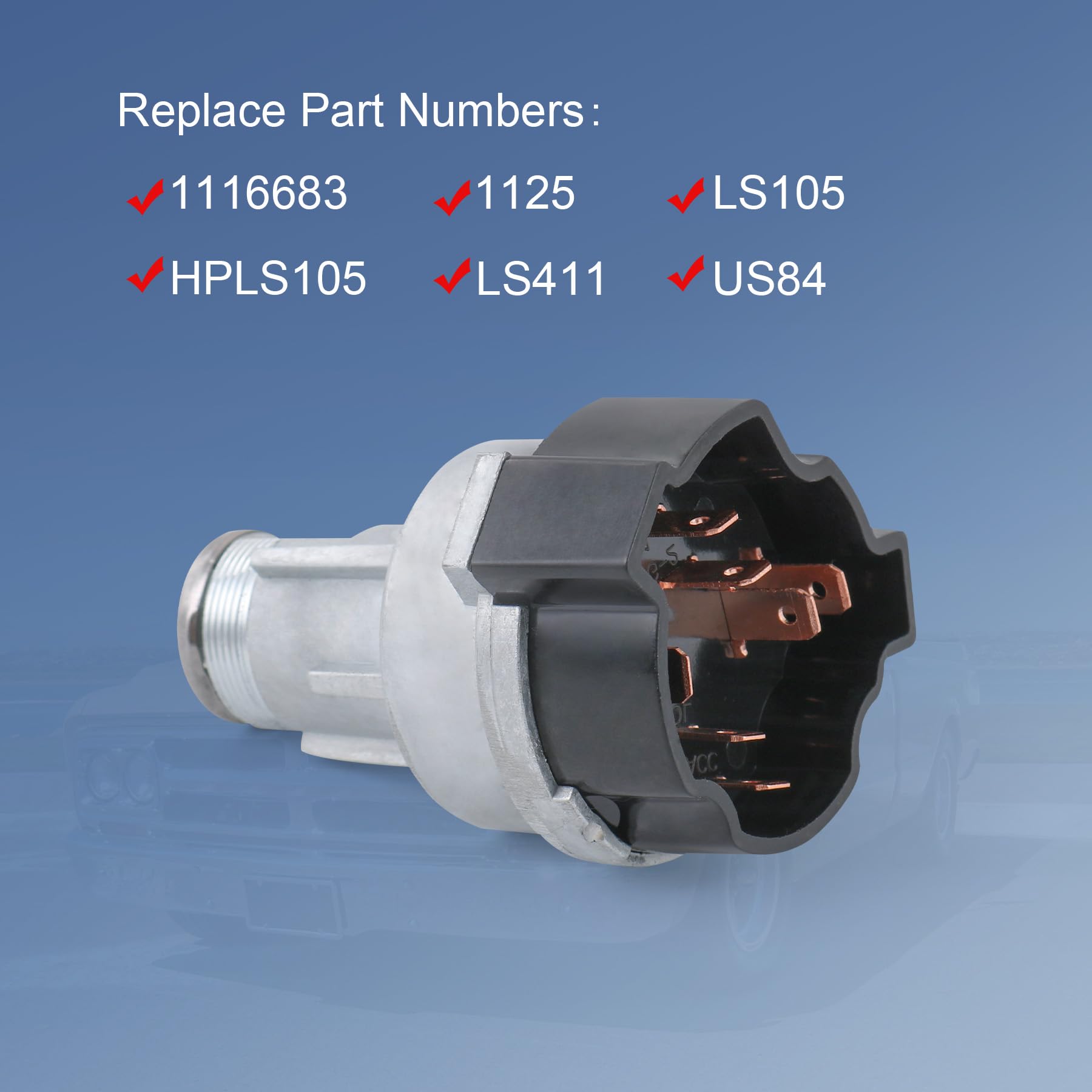 Jdmspeed Ignition Lock Cylinder Starter Switch In Dash With 2 Keys Ls105 1116683 Replacement For Gmc Chevy 1967-1979 Us84 Ls411