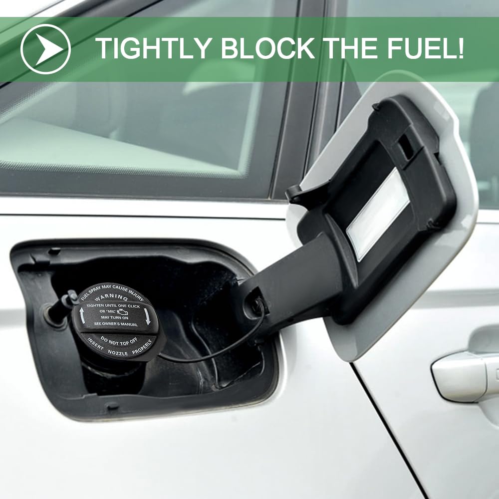 Lecctso Gas Tank Cap, Fuel Tank Caps, Automotive Replacement Fuel Tank Caps, Locking Fuel Cap, Fuel Gas Tank Cover Replaces 5C0201550T, 5Q0201550L Compatible With Vw Jetta, Gti, Golf And Audi A4, A5