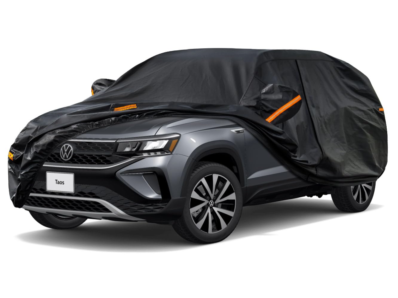 Kayme 7 Layers Suv Car Cover Custom Fit For Vw Taos(2021-2024) Waterproof All Weather For Automobiles, Outdoor Full Cover Rain S