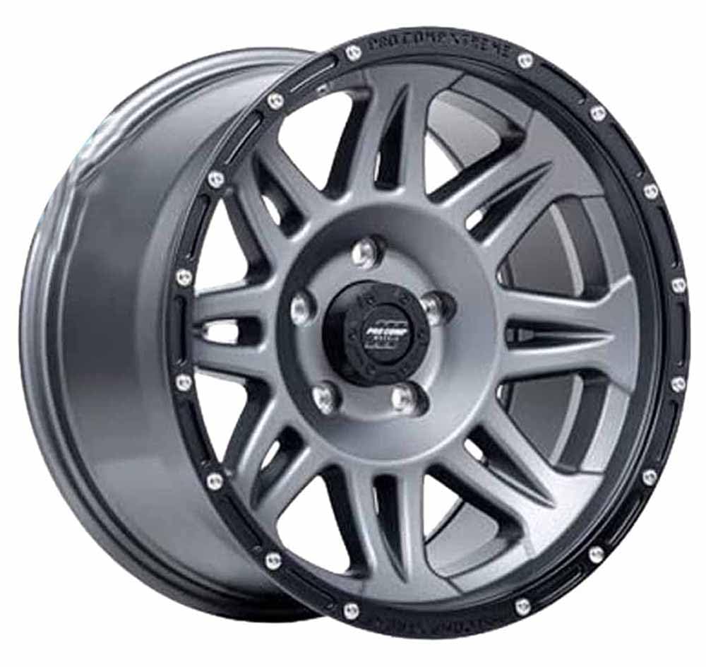 Pro Comp Pxa2634-78583 34 Series Rockwell Wheel For Silverado/Sierra, 17 Inch X 8.5 Inch Size, Graphite