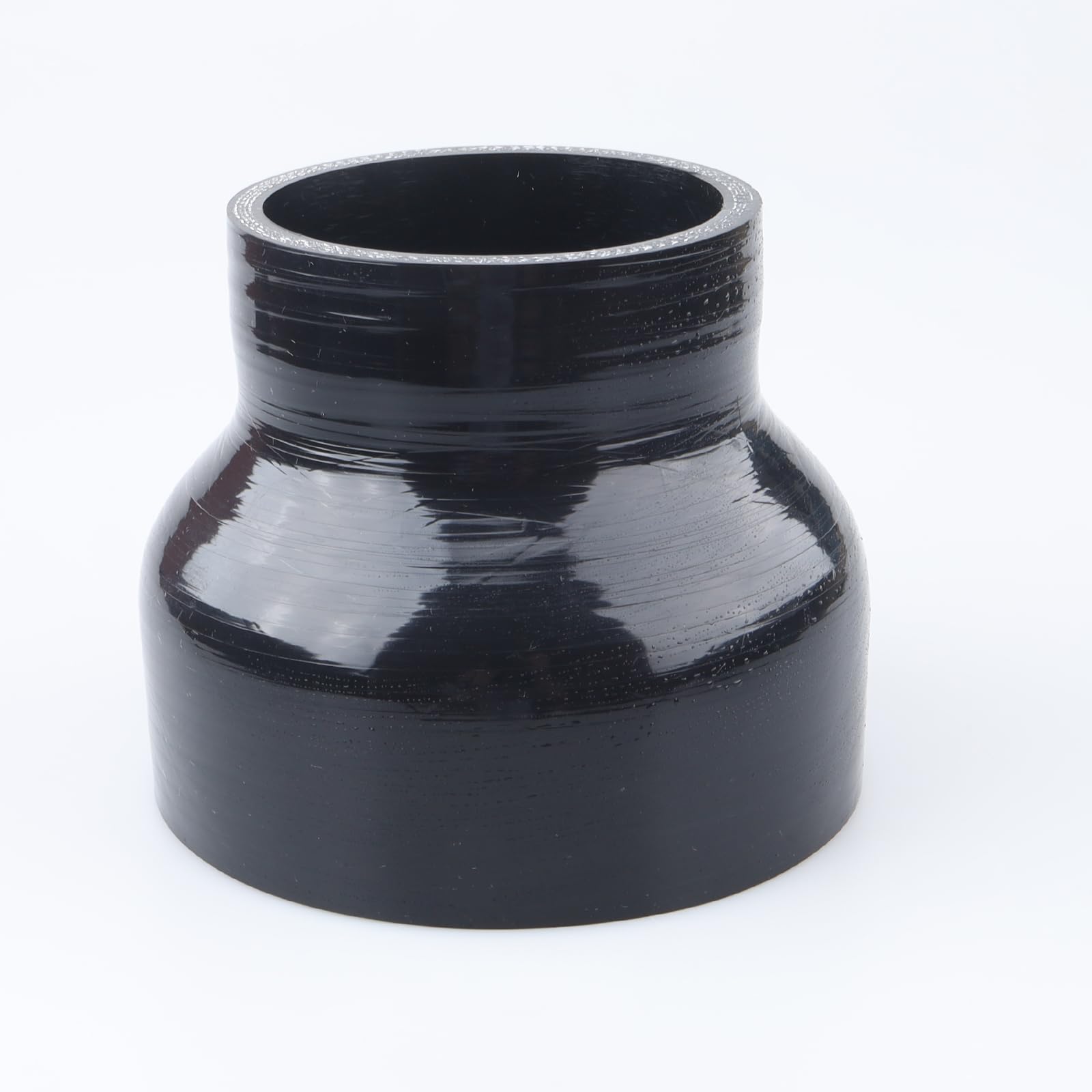 Ac Performance Id 4.5'' To 3'' (114Mm To 76Mm) Silicone Hose Straight Reducer 4-Ply Reinforced Black, 3'' Length