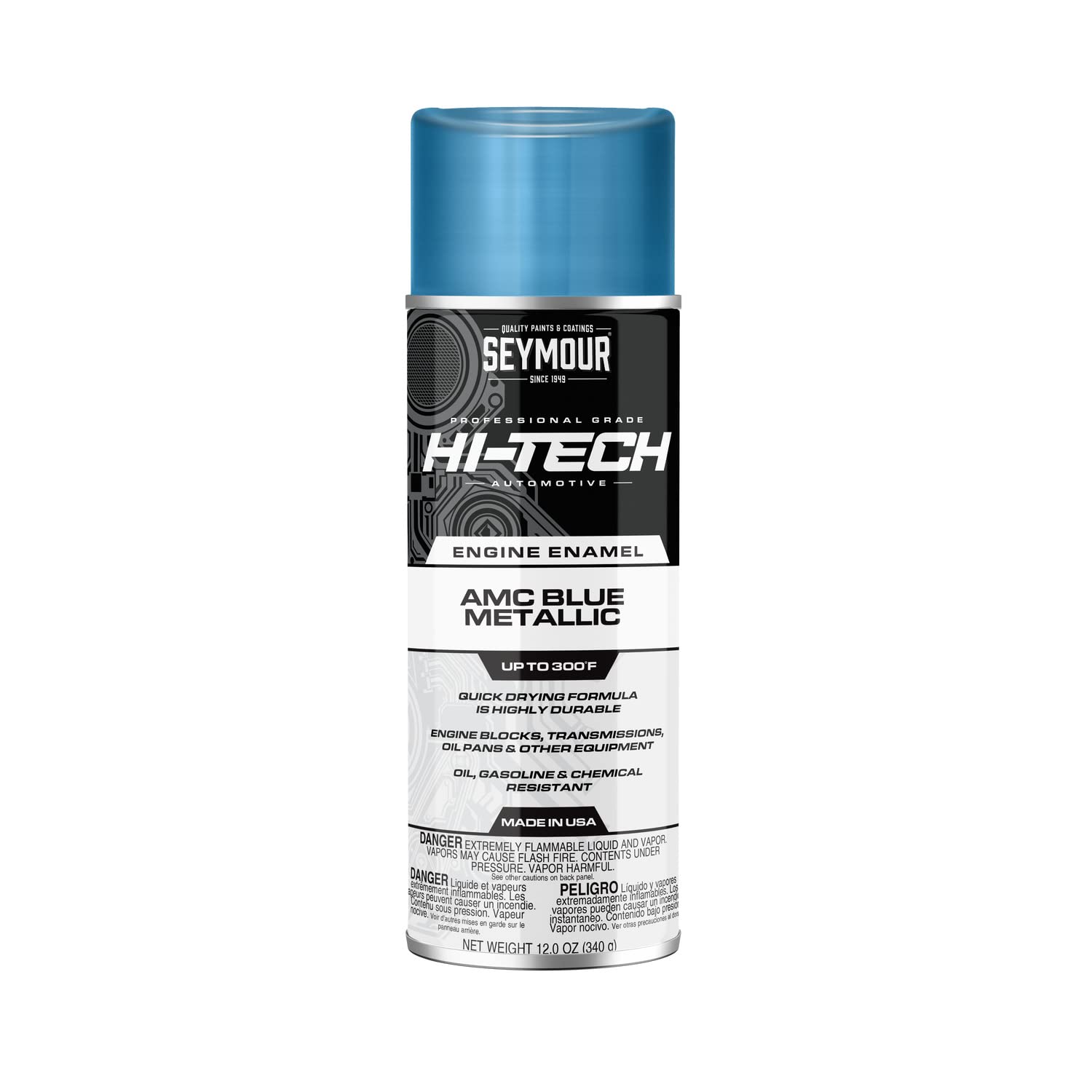 Seymour En-66 Hi-Tech Engine Spray Paint, Amc Blue