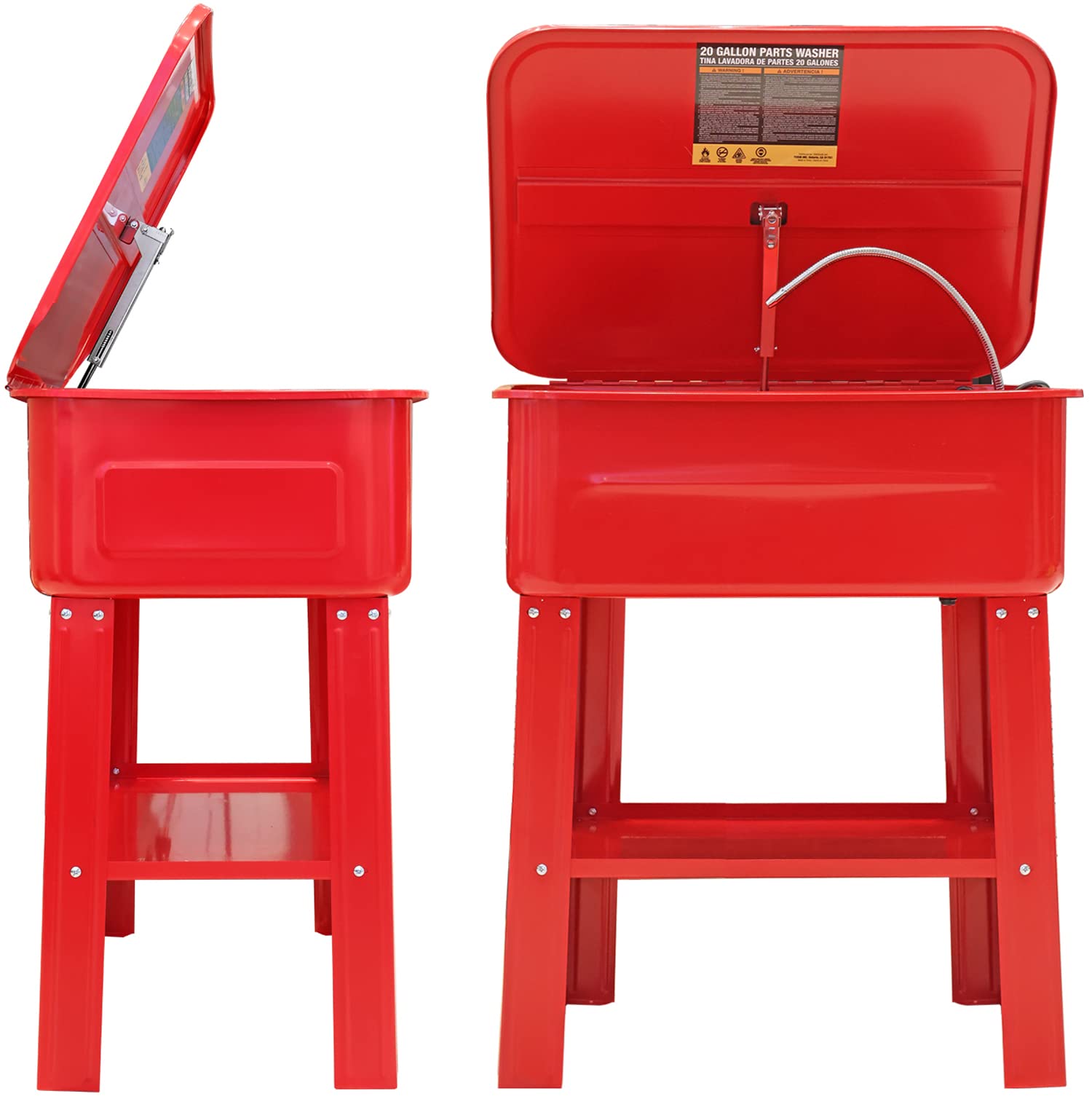 Big Red Atrg4001-20R Torin 20 Gallon Capacity Electric Solvent Pump Automotive Parts Washer Cleaner, Red