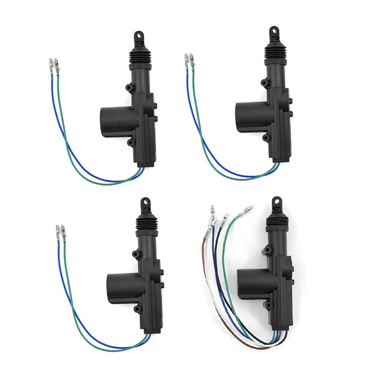 Aiuphing Power Door Lock Kit, Universal Keyless Entry Car Kit, Remote Door Lock Kit With Trunk Release Button + 4Pcs Door Lock Actuator