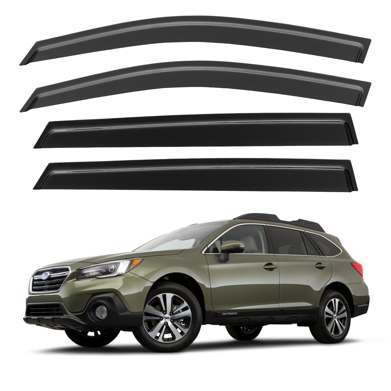 Window Visors Rain Guards Shield for 2020 2021 2022 2023 2024 2025 Subaru Outback, Out-Channel Window Vent Wind Deflectors Visor