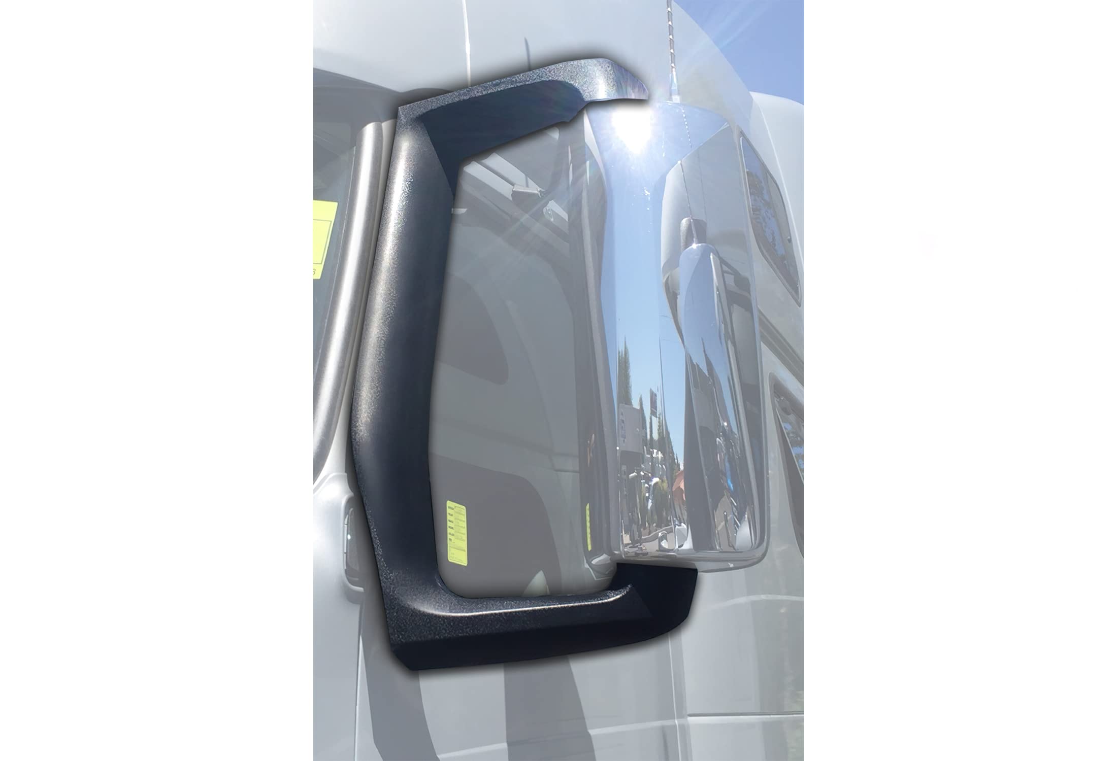 Kozak Mirror Arm Covers With Support Brackets Set, Right Passenger And Left Driver Side, Compatible With Volvo Vnl 2004-2017, Includes Logo, 2X 22' Windshield Wipers, And Reflective Vest