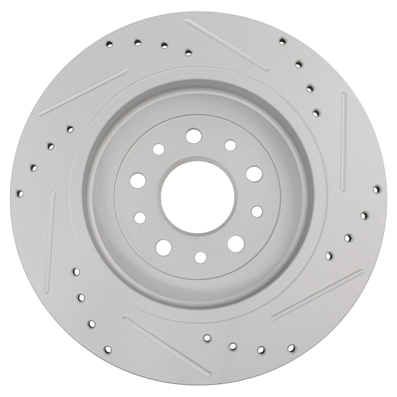 Trq Rear Performance Brake Rotor Drilled Slotted Pair Set For Edge/Explorer/Five Hundred/Flex/Freestyle/Mks/Mkt/Montego/Sable/Ta