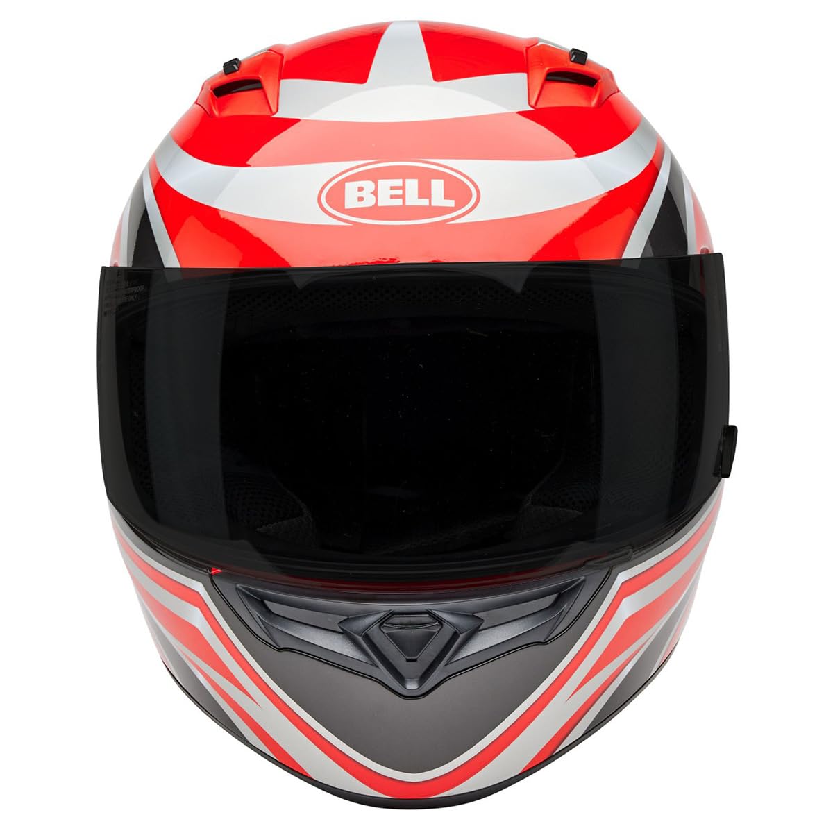 Bell Qualifier Full-Face Motorcycle Helmet (Gloss Conduit Charcoal/Candy Red - Medium)