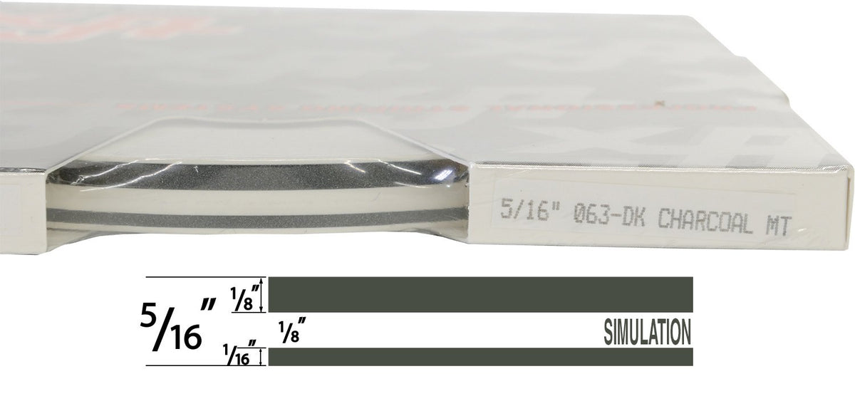 Universal Tfx 0005063 - Auto Customizing Dual Pinstripe - 5/16'' X 150' (1/8 Stripe, 1/8'' Gap, Then 1/16 Stripe) - 063-Dark Cha