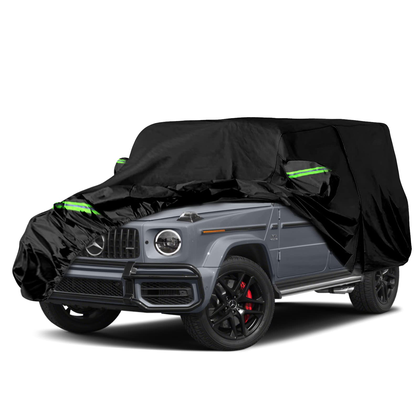 Waterproof Car Covers Replace For 2004-2025 Mercedes Benz G-Class 500 550 650, 6 Layers All Weather Car Cover With Zipper Door &