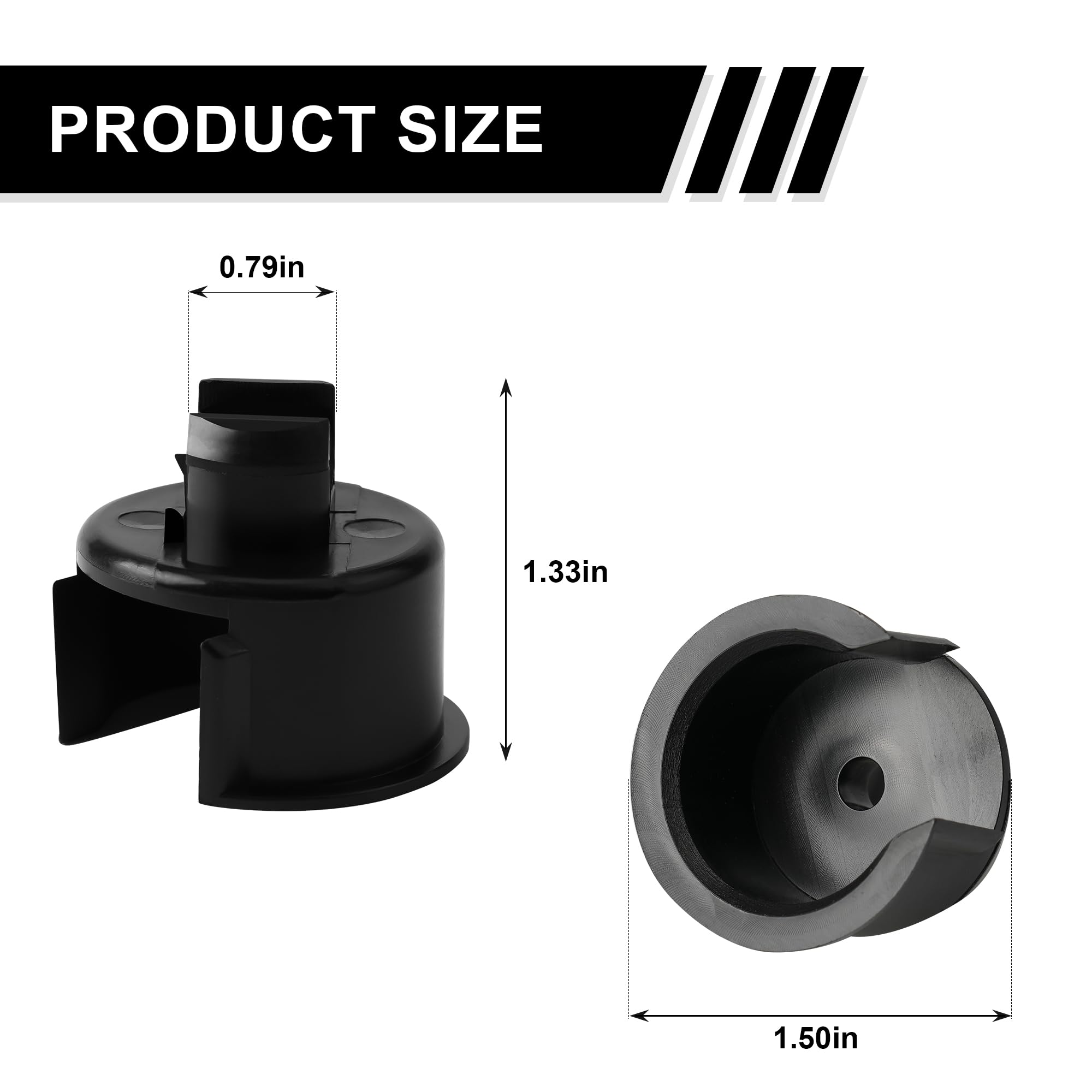 Camotokiit Tailgate Right Inner Hinge Pivot Plastic Bushing Insert for Toyota Tundra 2007-2024 66110-0C020 Passenger Side Tail G