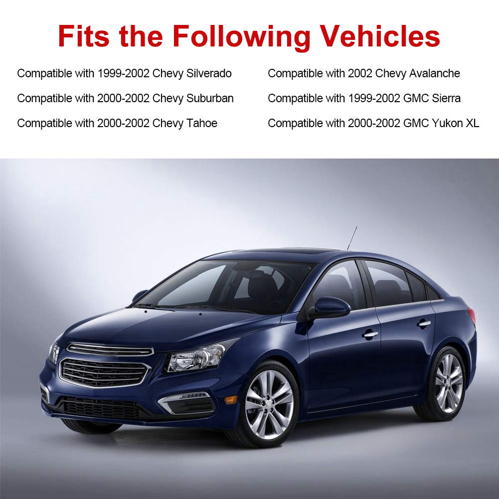 Wmphe Compatible With Headlight Switch Chevy Silverado Suburban 1999-2002 Gmc Sierra 2000-2002 Tahoe Avalanche Yukon Xl Headlamp Dimmer Switch Replace Oe # 15755595 D1534G Ds-968