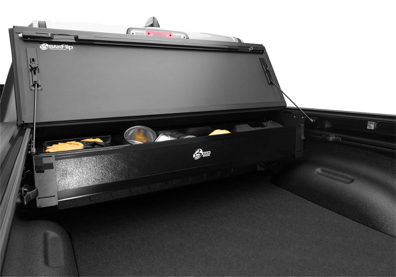 Bak Bakbox 2 Fold-Away Utility Box | 92207 | Fits 2009 - 2023 Dodge Ram 5' 7 Beds , Black