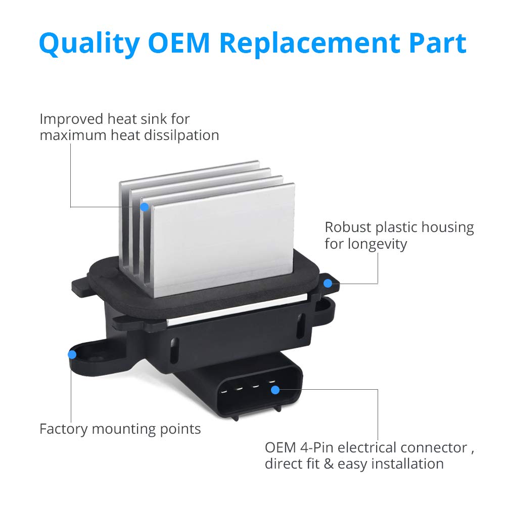 Wmphe Hvac Blower Motor Resistor Compatible With Ford Expedition Ford F150 F-150 Lincoln Navigator 2010-2017 Replacement For Bl3Z-19E624-A Yh-1829 Bl3Z19E624A Ac Blower Control Module