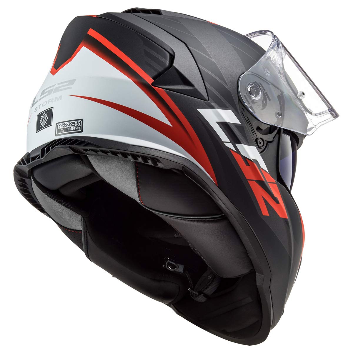 Ls2 Helmets Assault Full Face Motorcycle Helmet W/Sunshield (Nerve Matte Black/Red - X-Small)