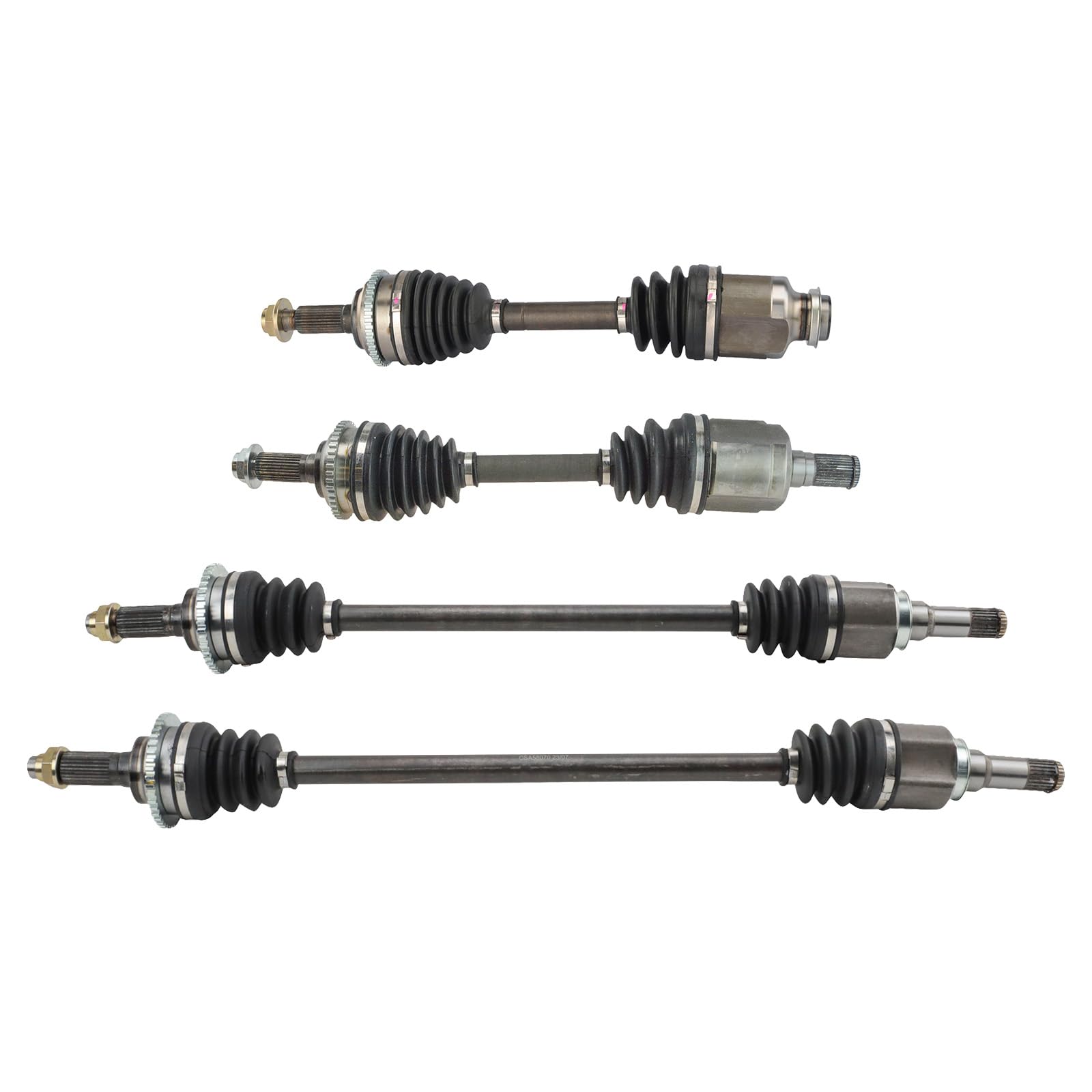 TRQ CV Axle Shaft Assembly Set Compatible with 2007-2009 Ford Fusion 2008-2009 Mercury Milan