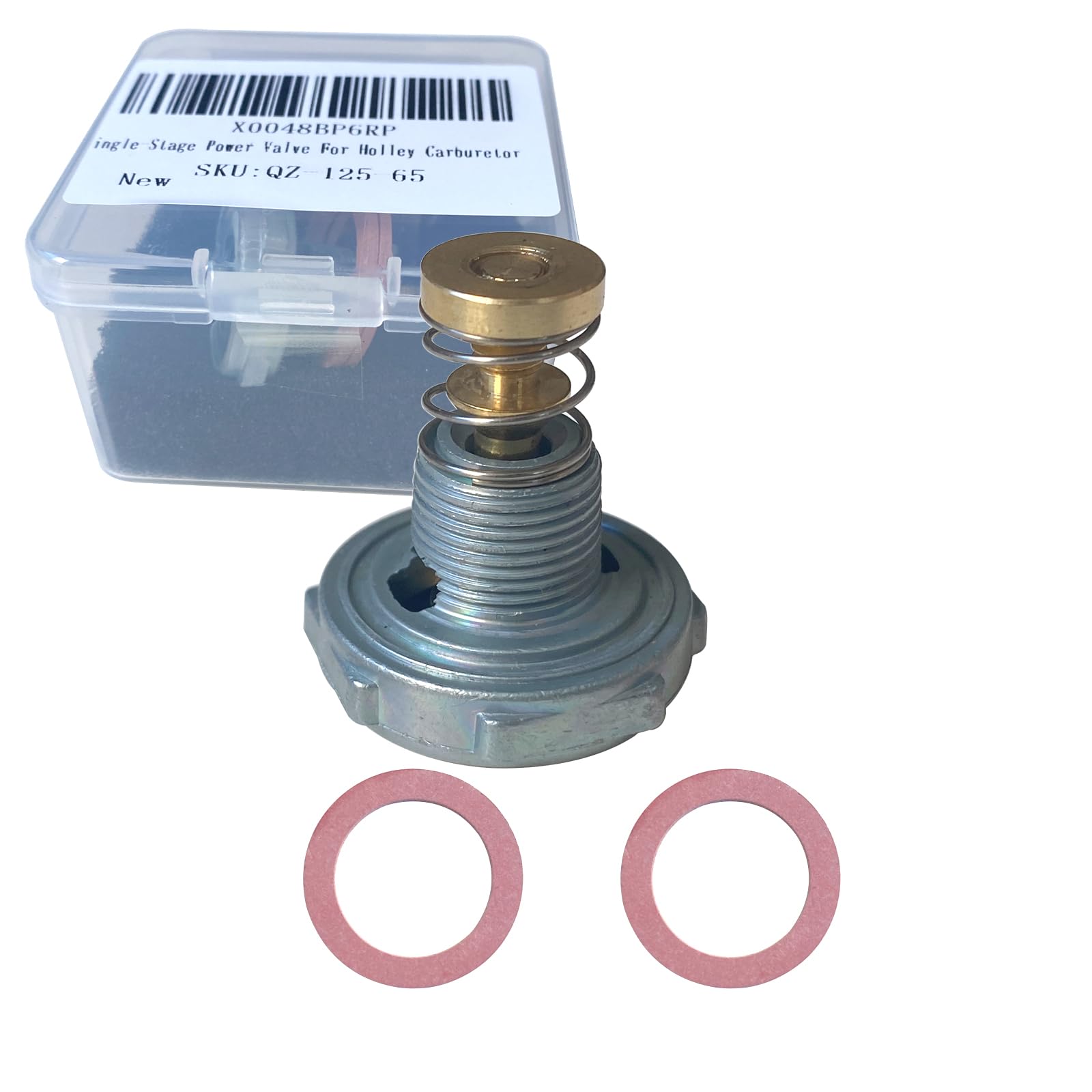 SeaEagles 2Pieces 6.5Hg Single-Stage Power Valve Repalcement for Holley Carburetor 125-65 6.5' Single-Stage Power Valve Replace