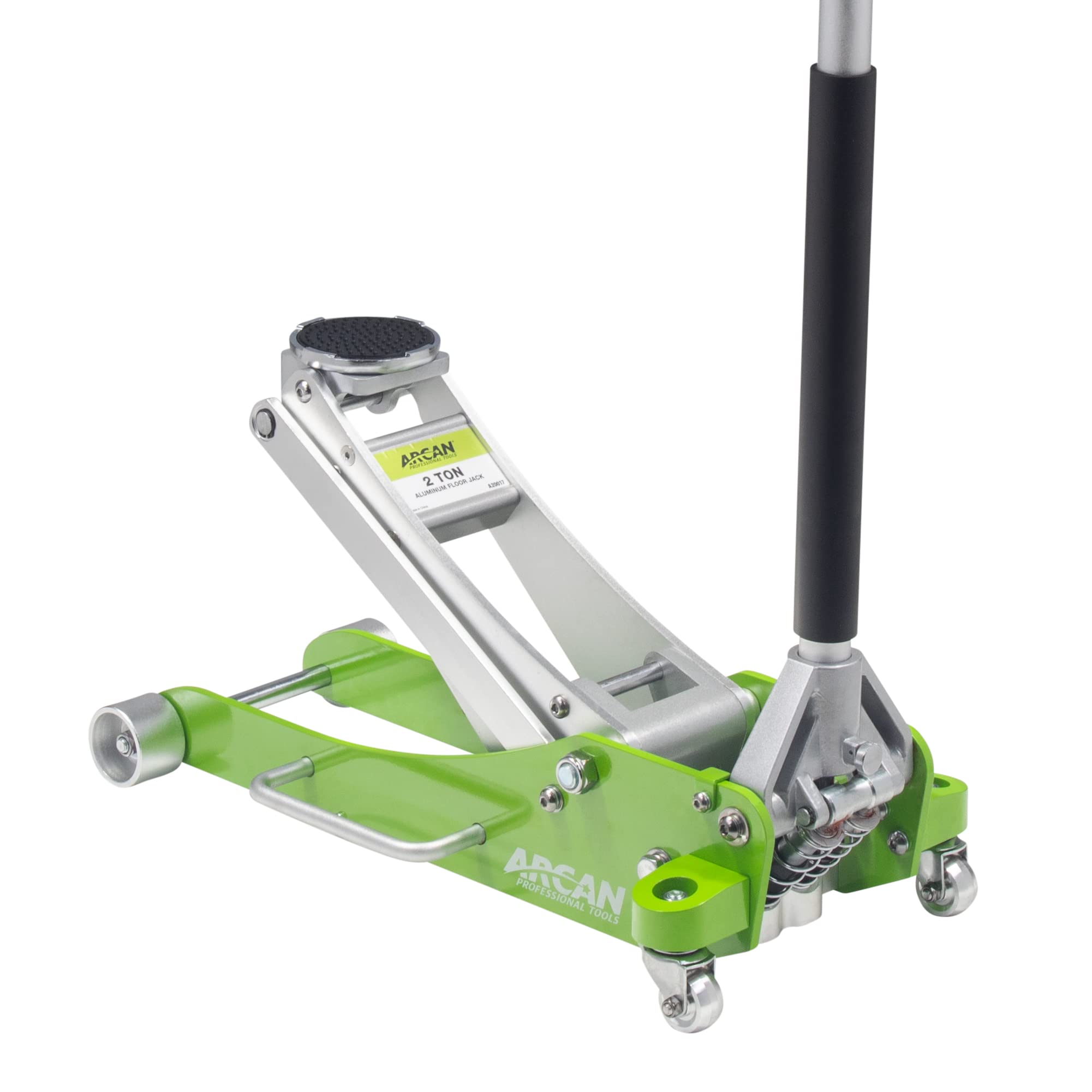 ARCAN TOOLS 3 Ton (6,000 lbs.) Hybrid Heavy Duty Aluminum and Steel Low Profile Floor Jack with Dual Pistons Reinforced Lifting 