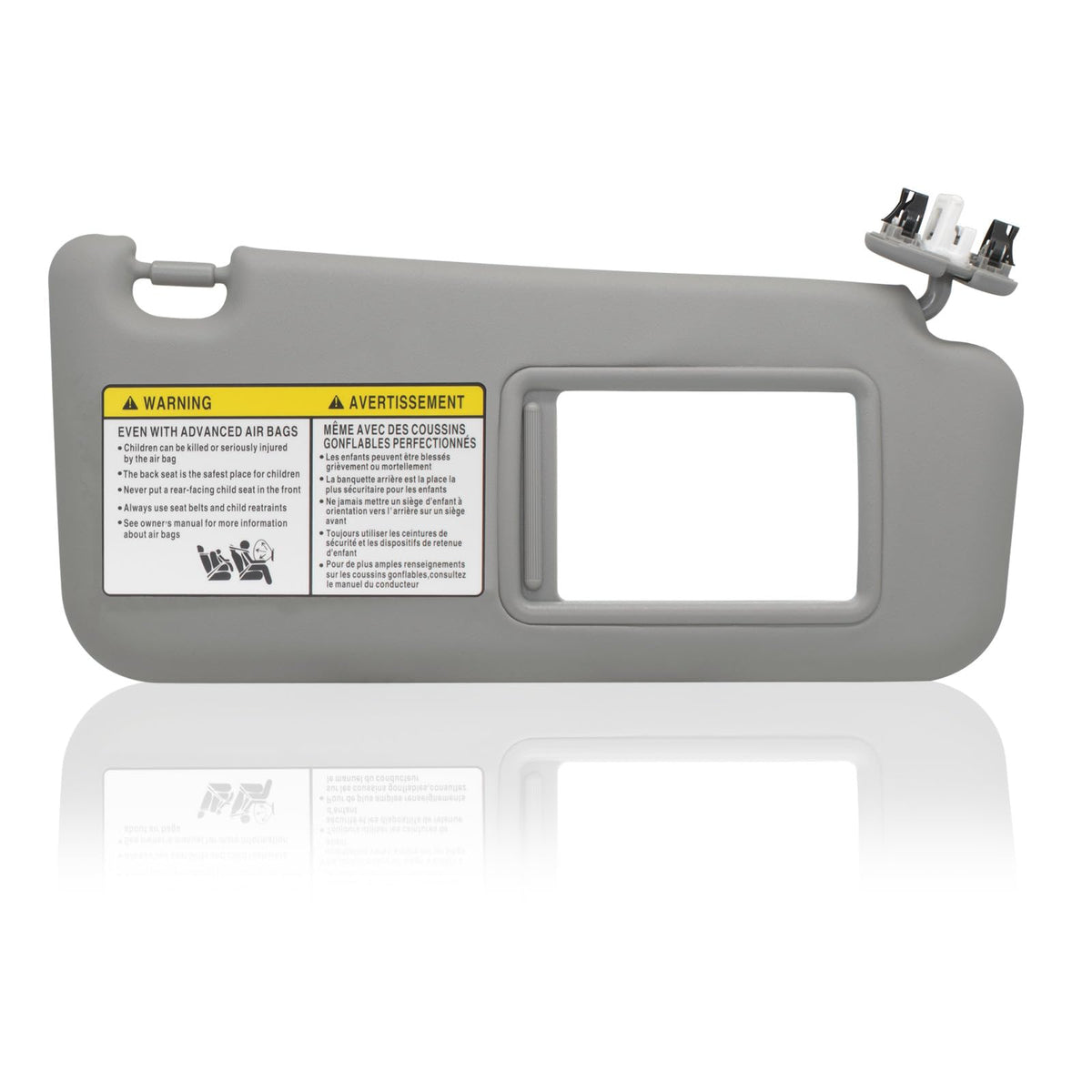 Passenger Right Side Sun Visor Compatible with Toyota RAV4 2006 2007 2008 2009 2010 2011 2012 2013 with Light Replace 74310-4245