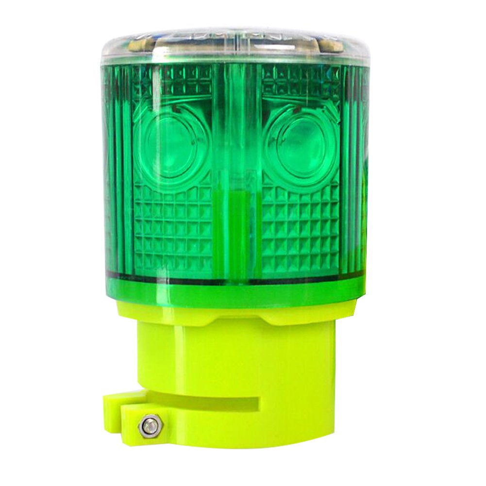 Aolyty Solar Strobe Warning Light 360 Degree Super Bright Waterproof IP48 for Construction Traffic Dock Marine Light Control Fla