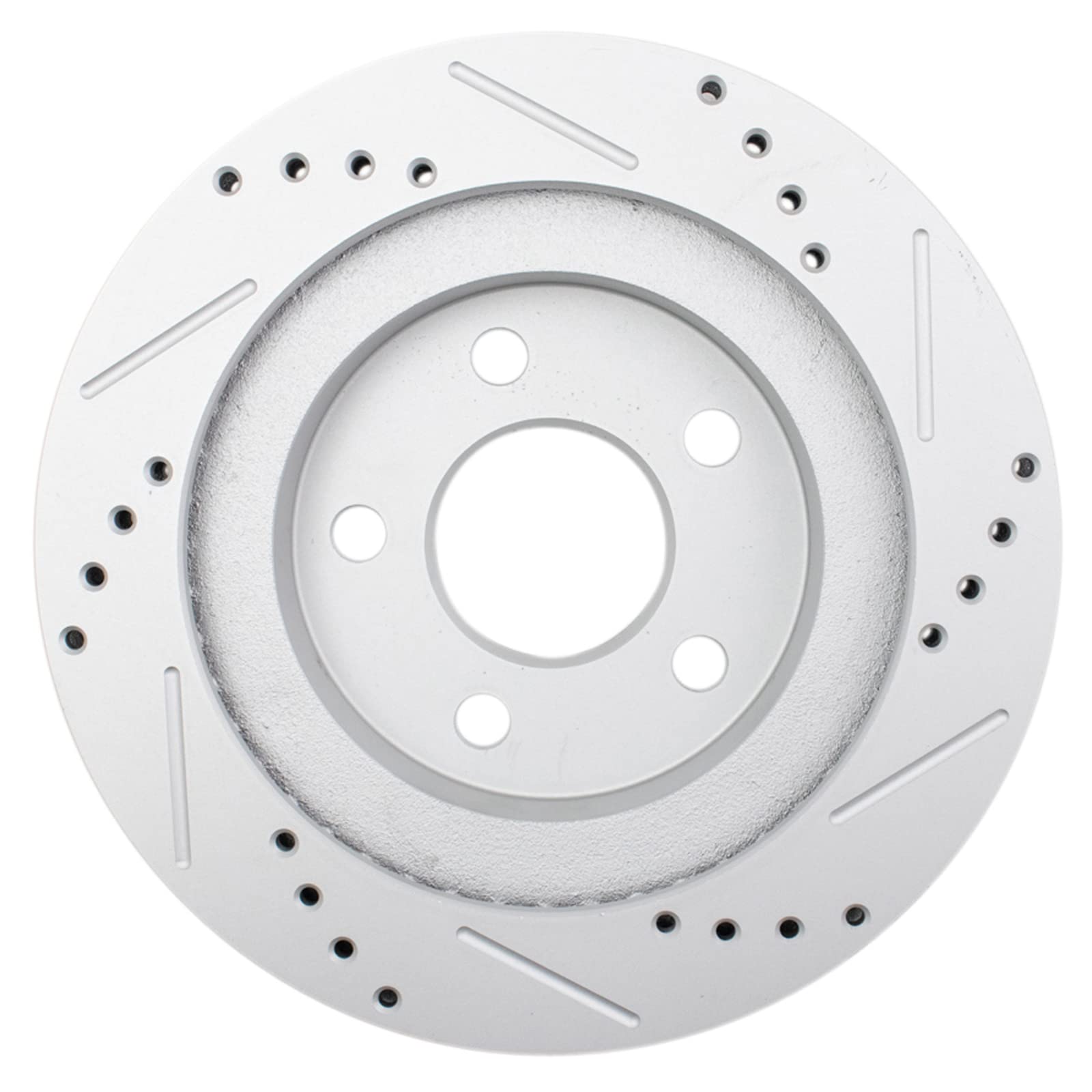 Trq Rear Performance Brake Rotors Set Premium G-Coated Cross Drilled & Slotted Compatible With 1993-1997 Chevrolet Camaro Pontia