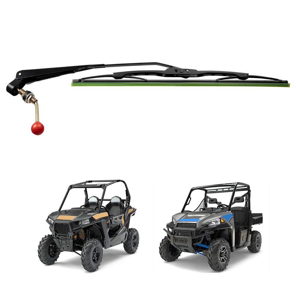 Kemimoto Utv Manual Hand Operated Windshield Wiper Assembly Compatible With Maverick X3 Commander Defender Pro Windshield Wiper