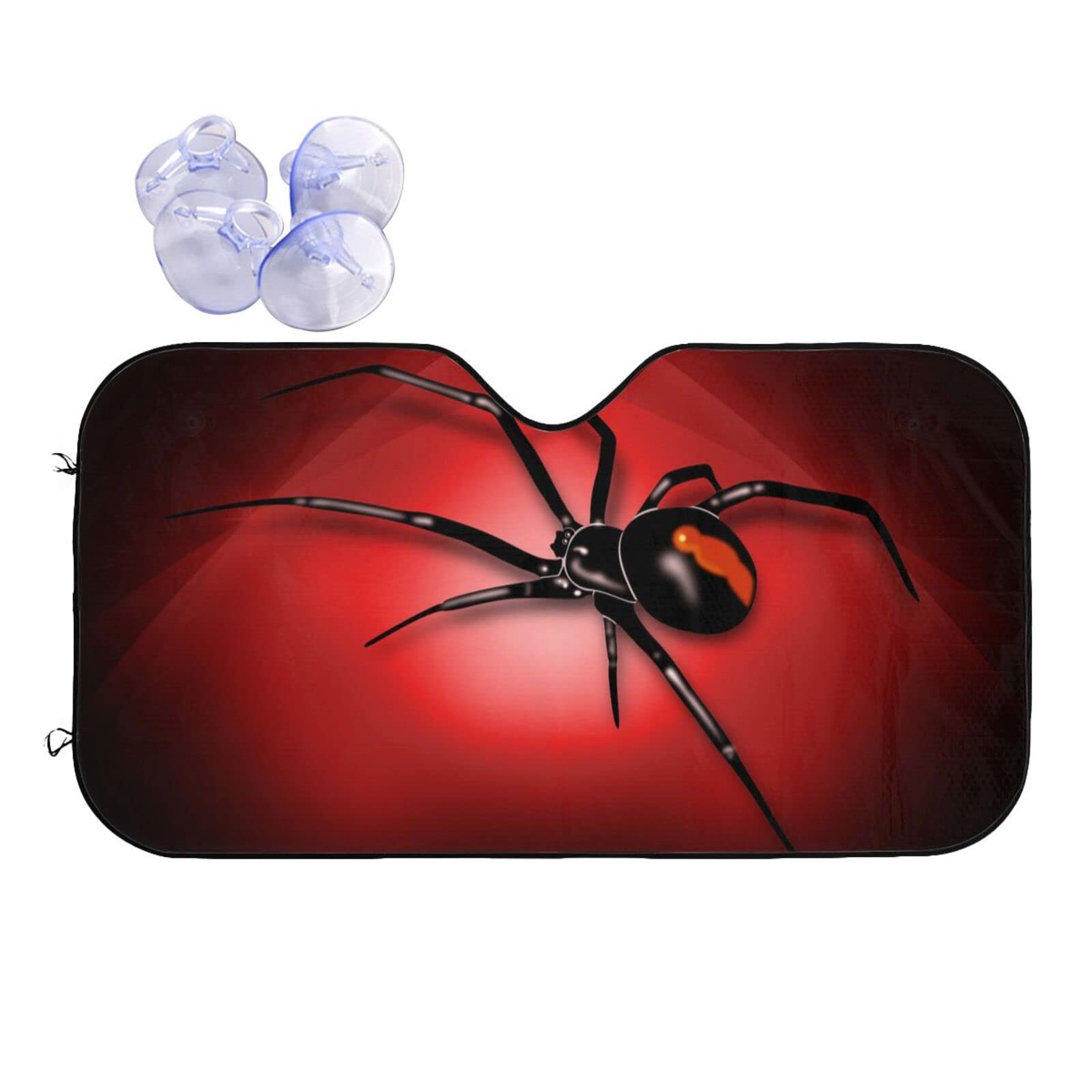 Widow Spider Car Front Windshield Sun Shade,Auto Sunshade For Car Truck Suv - Blocks Uv Rays Sun Visor Protector (51'' X 27.5''I