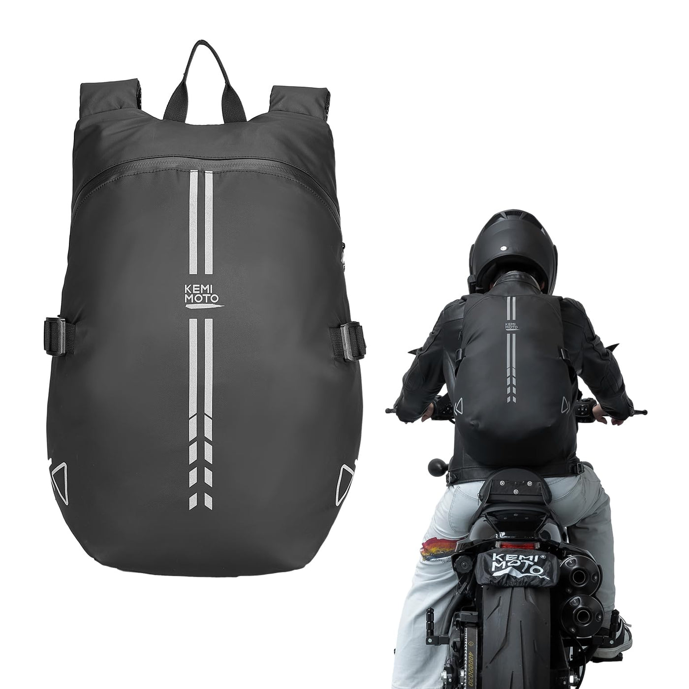 anyone use a large backpack to travel on a motorcycle Kemimoto Motorcycle Backpack, 40L Motorcycle Backpacks For Men, Waterp – Carkart
