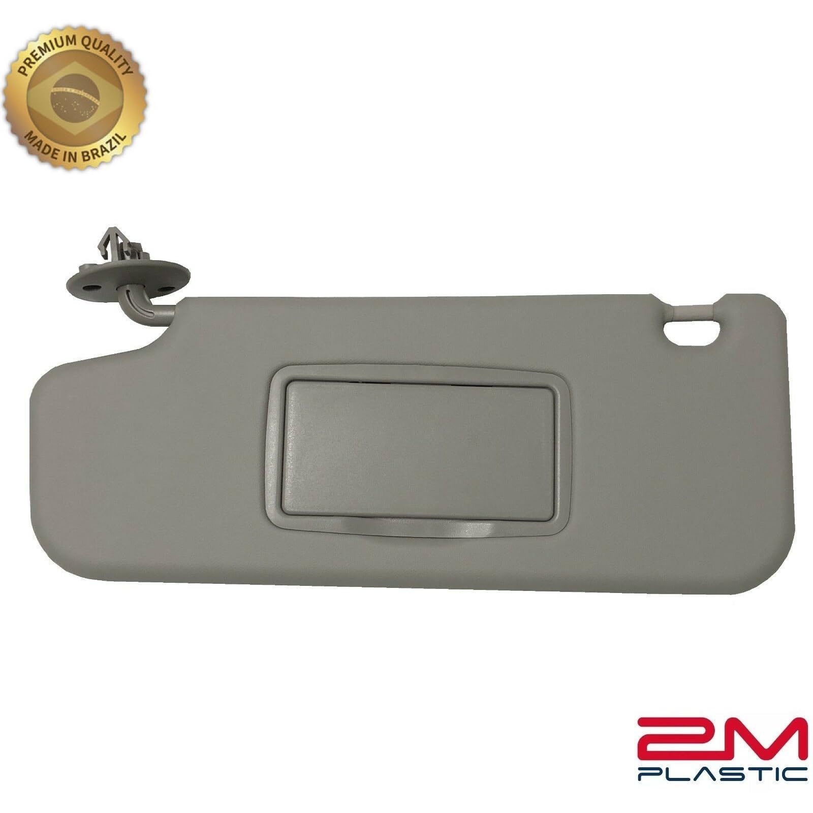 Sun Visor Fits For Chevy Sonic 2012-2020 Spark 2011-2022 Gray Replacement Brand 2M Plastic (Gray Left + Support)