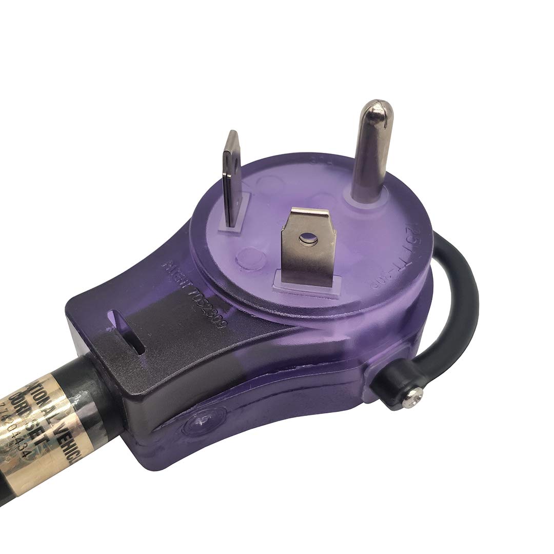 Parkworld Rv 30A Extension Cord Nema Tt-30 With Handle, Camper 30Amp Tt-30P To Tt-30R (50 Feet)