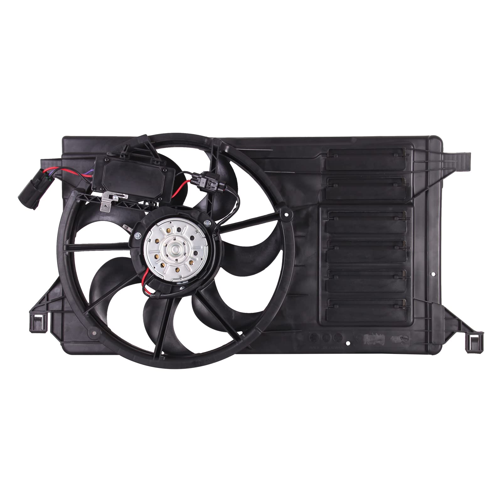 TYG OE Replacement(CAPA Quality) Cooling Fan Extra Silent for 2010-2011 Mazda 3 2.3L W/PWM / 2012-2013 Mazda 3 Hatchback 2.3L W/