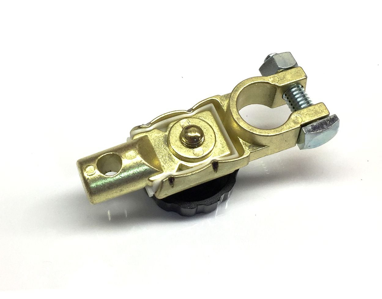 GAMA Electronics Black Top Post Battery Master Disconnect Switch - Heavy Duty, Durable Power Cut-off for Vehicles & Equipment