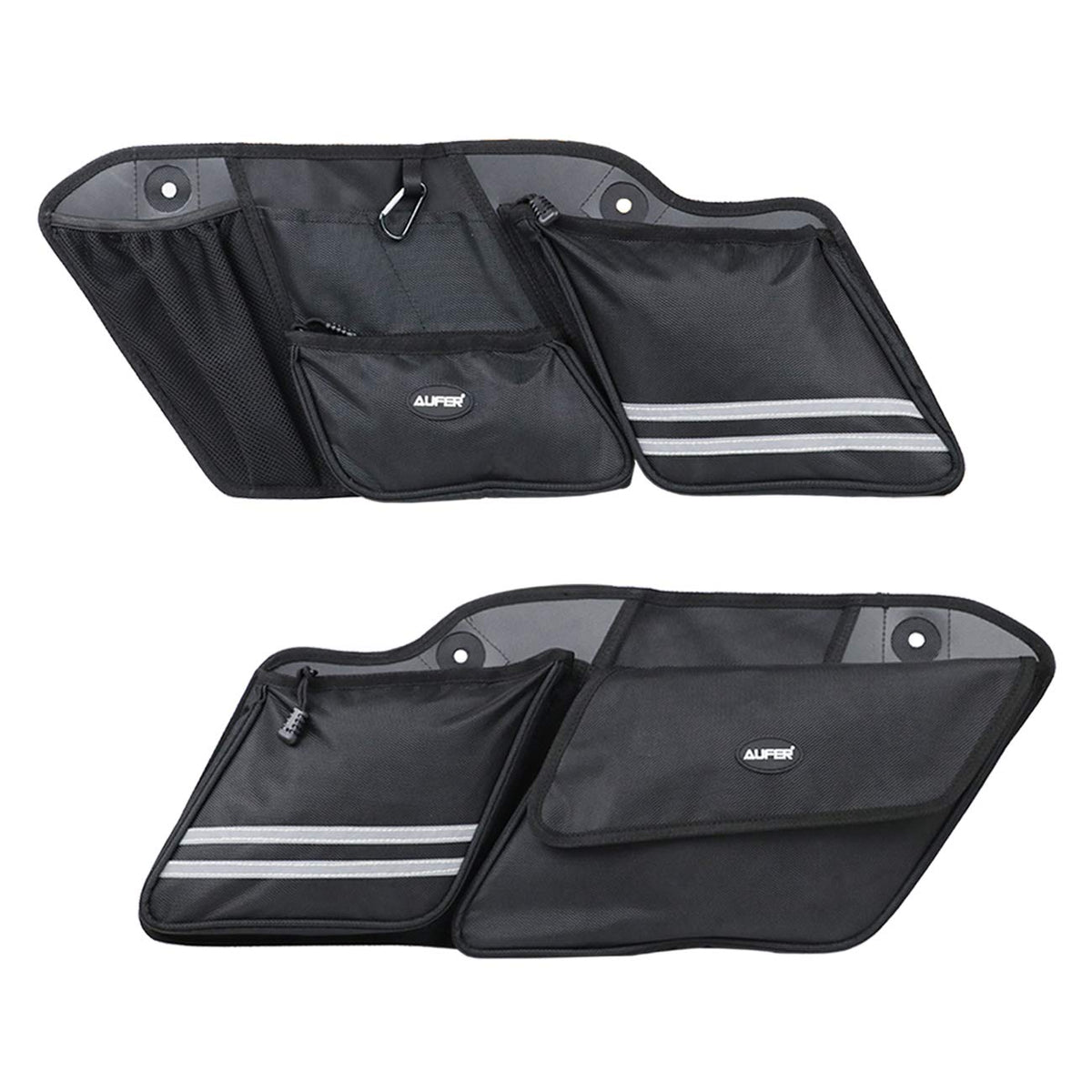 AUFER Left & Right Side Motorcycle Saddlebag Organizers Storage Bags Saddle bag Organizers Bag Compatible With For 1993-2013 Tou
